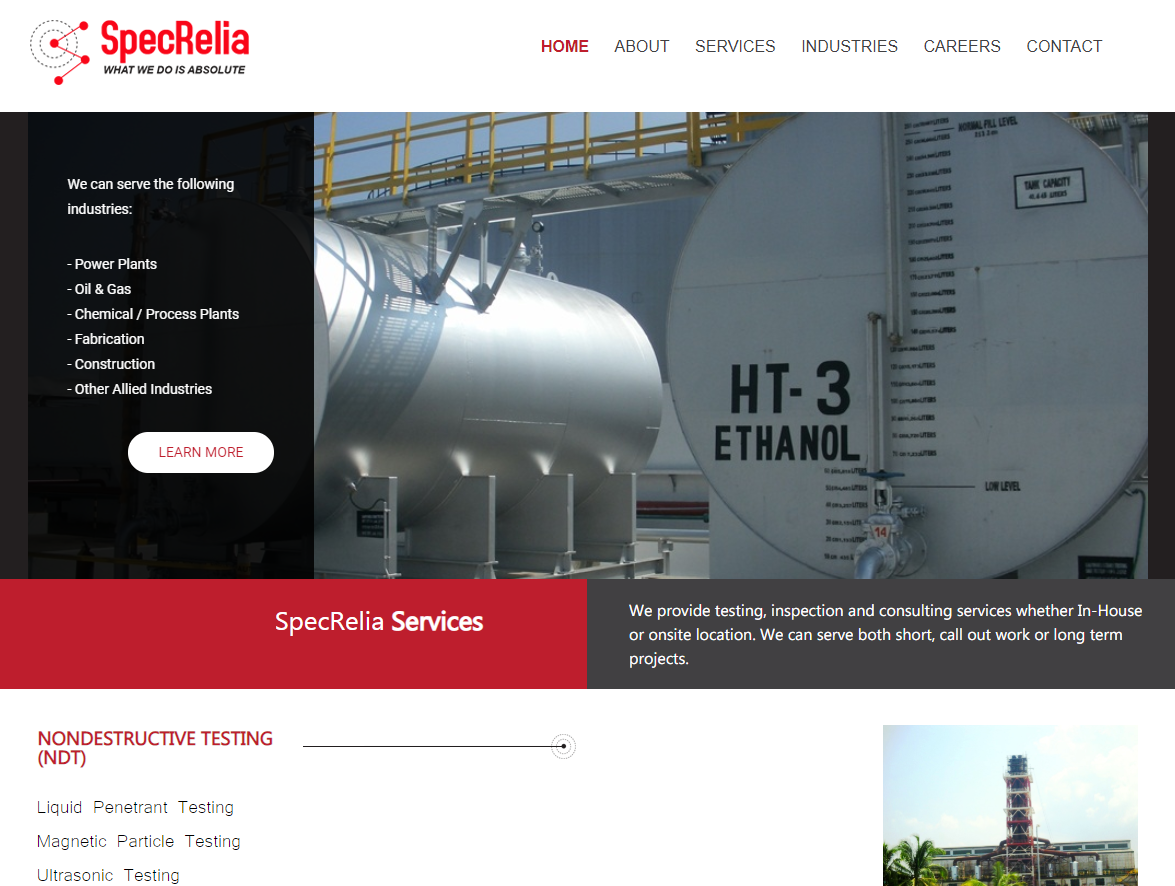 SpecRelia Website